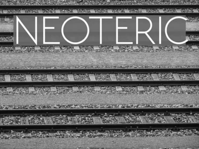 NEOTERIC Font examples