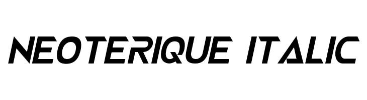 NEOTERIQUE Italic Font