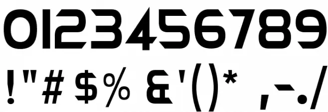 NEOTERIQUE Font OTHER CHARS