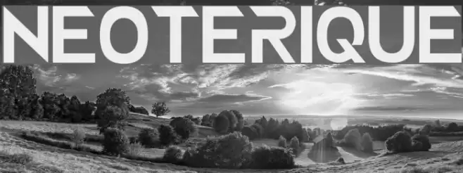 NEOTERIQUE Font examples