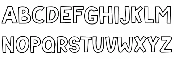 NEROS Fuentes MAYÚSCULAS