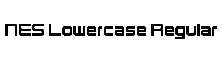 NES Lowercase Regular Font