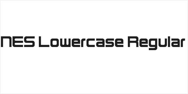 NES Lowercase Regular Logo