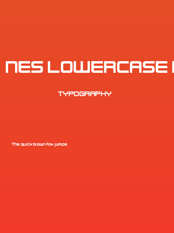 NES Lowercase Regular Poster