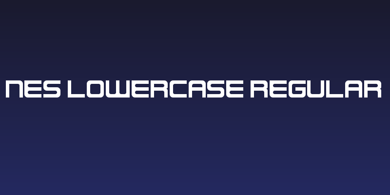NES Lowercase Regular Social Header
