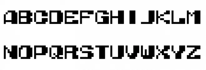 NES Open Tournament Golf Regular Schriftart Groß