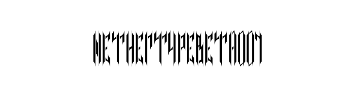 NETHER TYPE BETA 001  les polices de caractères gratuit tlcharger