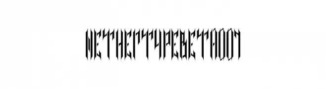 NETHER TYPE BETA 001  Fuentes Gratis Descargar