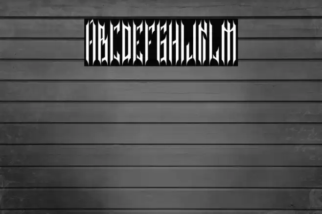 NETHER TYPE BETA 001 Font examples