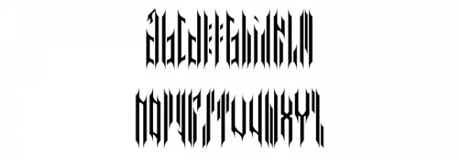 NETHER TYPE BETA 001 Fonte MINÚSCULAS