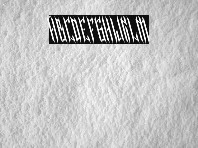 NETHER TYPE BETA 002 Reverse Font examples