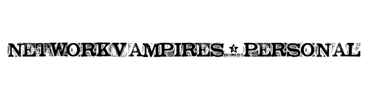 NETWORKVAMPIRES-personal  नि: शुल्क फ़ॉन्ट्स डाउनलोड