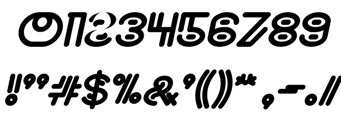 NEVER ENDING MAZE Bold Italic Font OTHER CHARS