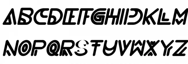 NEVER ENDING MAZE Bold Italic Шрифта ВЕРХНИЙ
