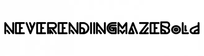 NEVER ENDING MAZE Bold  Free Fonts Download