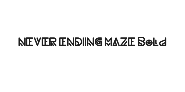 NEVER ENDING MAZE Bold Logo