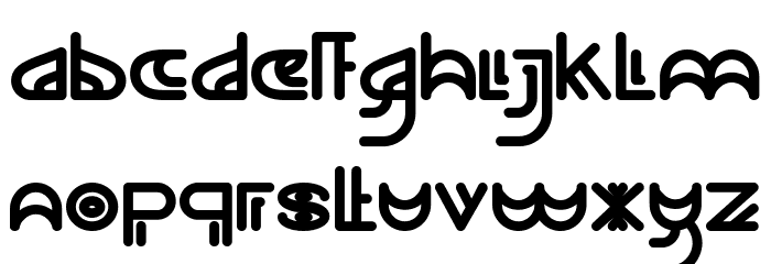 NEVER ENDING MAZE Bold Font LOWERCASE