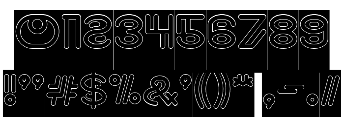 NEVER ENDING MAZE-Hollow-Invers Font OTHER CHARS