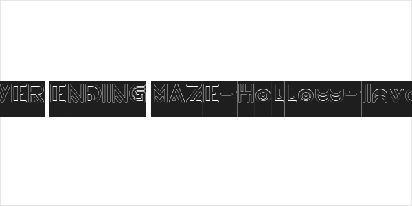 NEVER ENDING MAZE-Hollow-Invers Logo