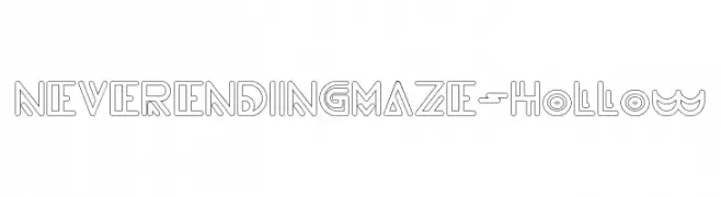 NEVER ENDING MAZE-Hollow  Free Fonts Download