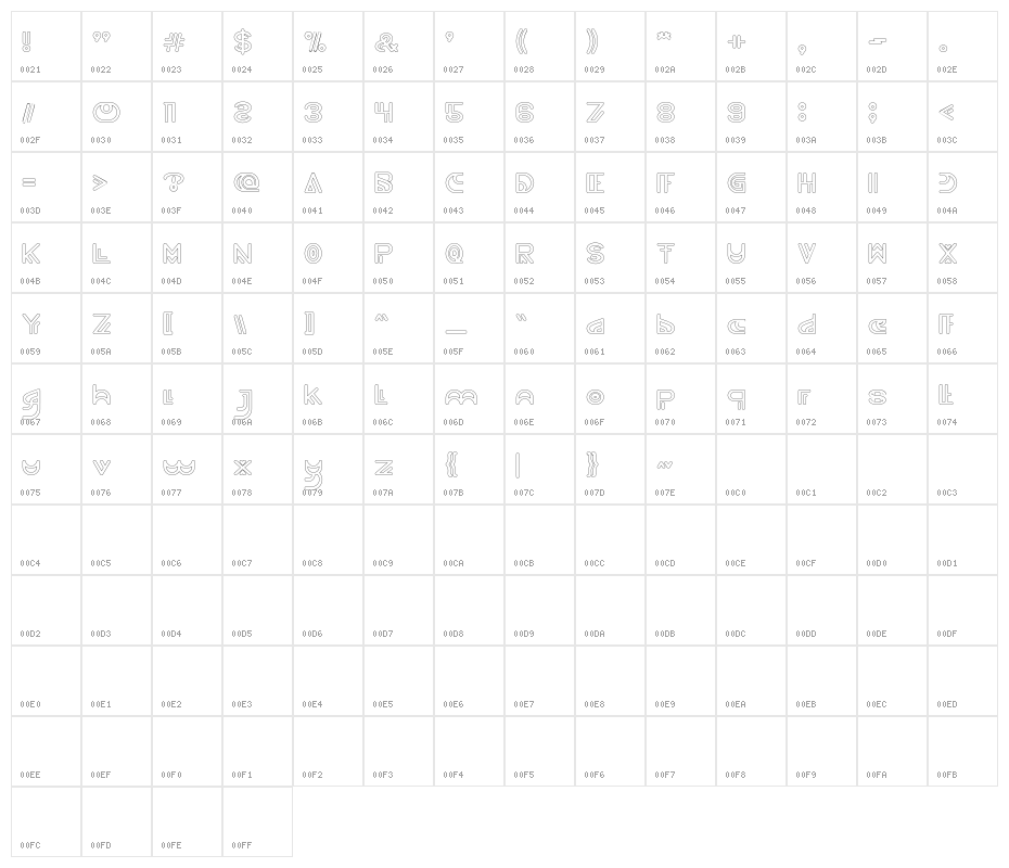 NEVER ENDING MAZE-Hollow Character Map