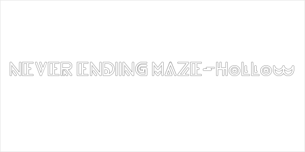 NEVER ENDING MAZE-Hollow Logo