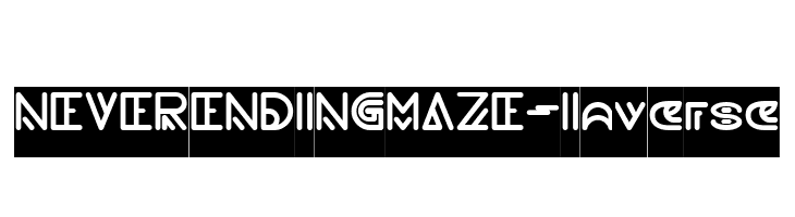 NEVER ENDING MAZE-Inverse  フリーフォントのダウンロード