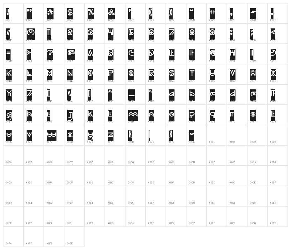 NEVER ENDING MAZE-Inverse Character Map