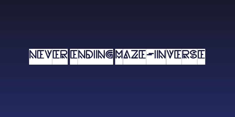 NEVER ENDING MAZE-Inverse Social Header