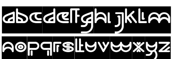 NEVER ENDING MAZE-Inverse Font LOWERCASE