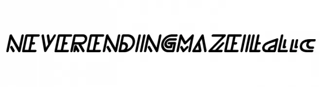NEVER ENDING MAZE Italic  baixar fontes gratis