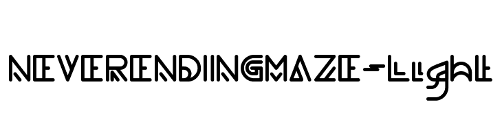 NEVER ENDING MAZE-Light  baixar fontes gratis