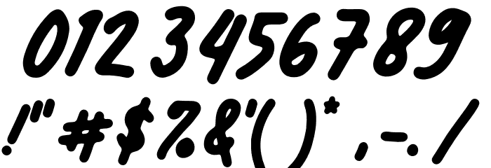 NEVER-PERFECT Font OTHER CHARS