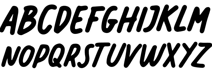 NEVER-PERFECT Font UPPERCASE