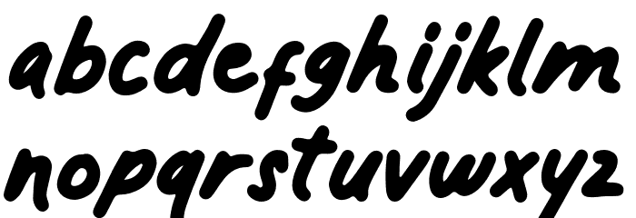 NEVER-PERFECT Font LOWERCASE