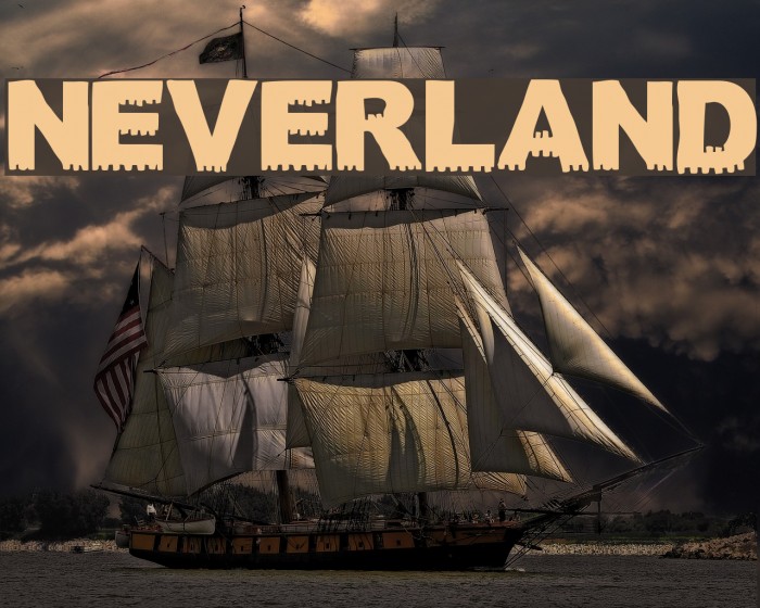 NEVERLAND Font examples