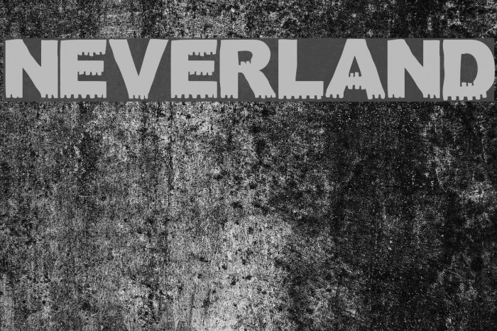NEVERLAND Font examples