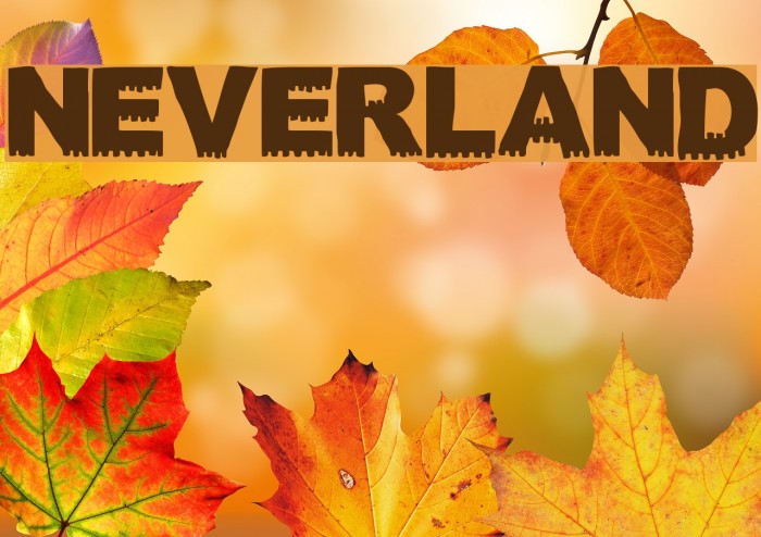 NEVERLAND Font examples