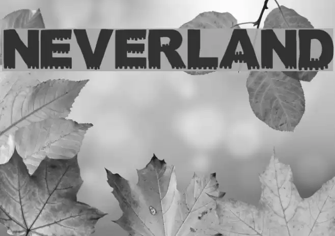 NEVERLAND フォント examples