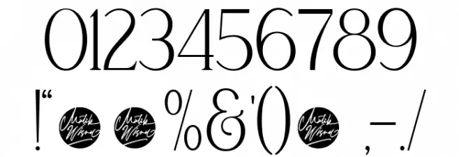 NEVOCLARA Font OTHER CHARS