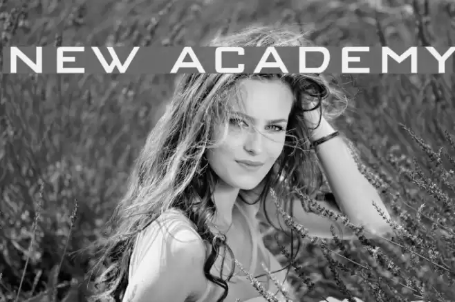 NEW ACADEMY フォント examples
