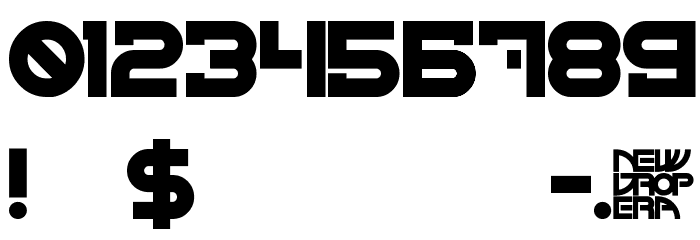 NEW DROP ERA Font OTHER CHARS