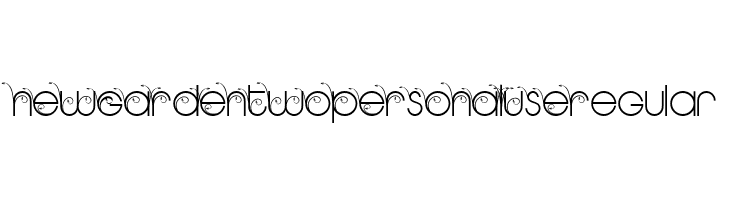 NEW GARDEN TWO PERSONAL USE Regular  免费字体下载