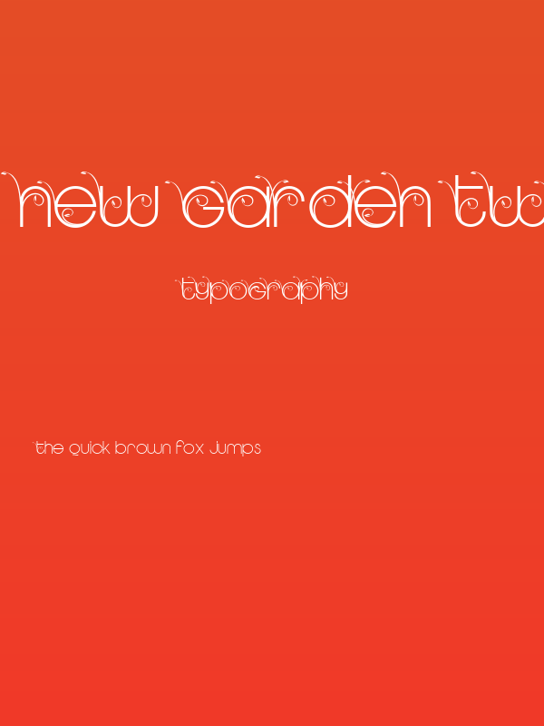 NEW GARDEN TWO PERSONAL USE Regular Poster