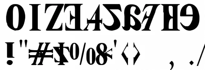NEW KIND OF ENGLISH Font OTHER CHARS