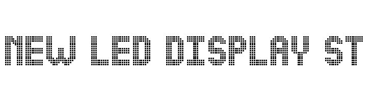 NEW LED DISPLAY ST  フリーフォントのダウンロード