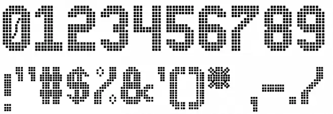 NEW LED DISPLAY ST Font OTHER CHARS