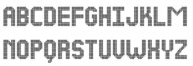 NEW LED DISPLAY ST Polices MAJUSCULES