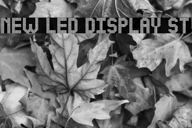 NEW LED DISPLAY ST Font examples