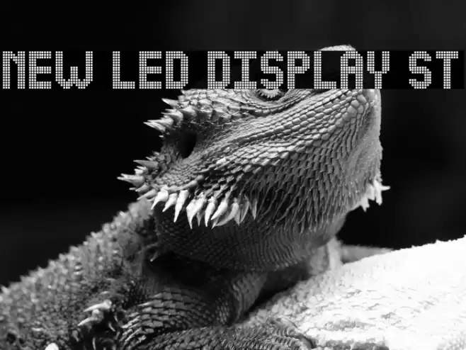 NEW LED DISPLAY ST Font examples